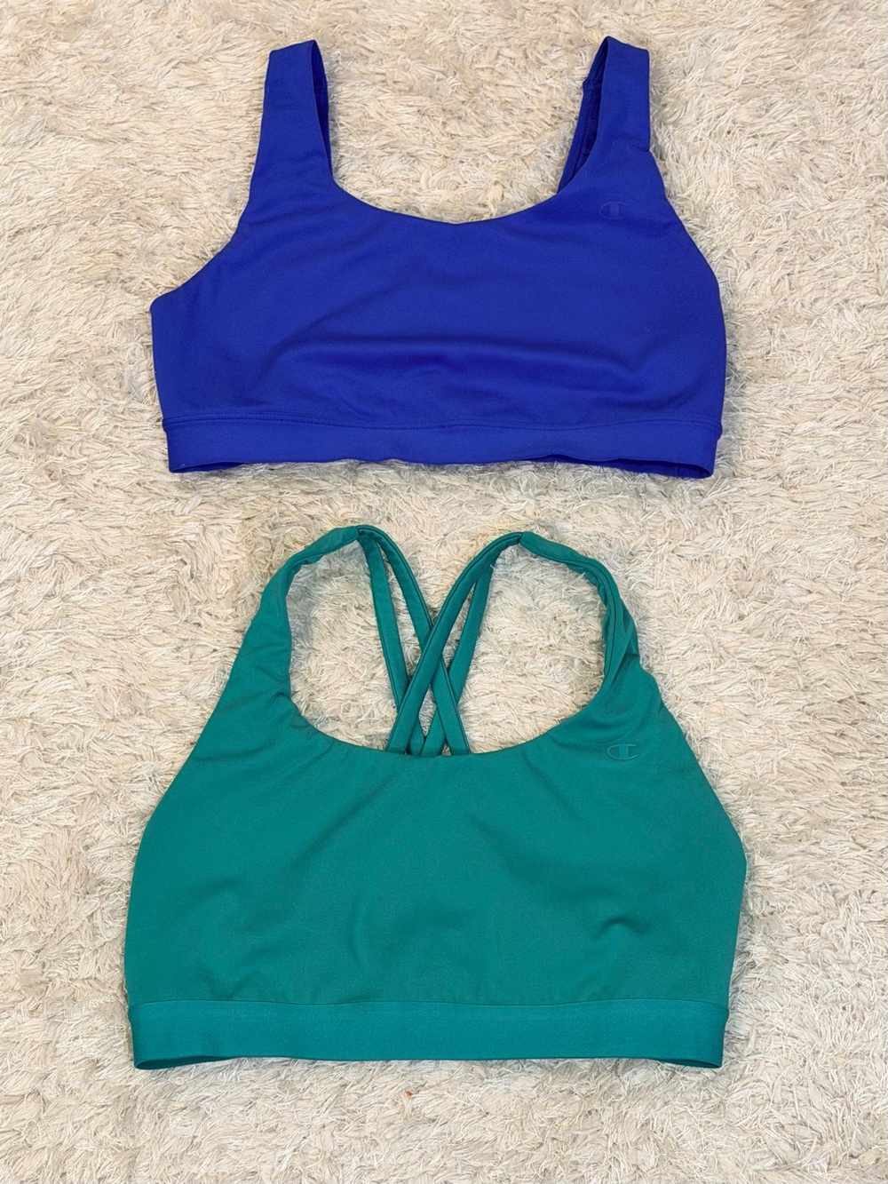 Champion Women’s Sports Bras - Royal Blue & Teal M